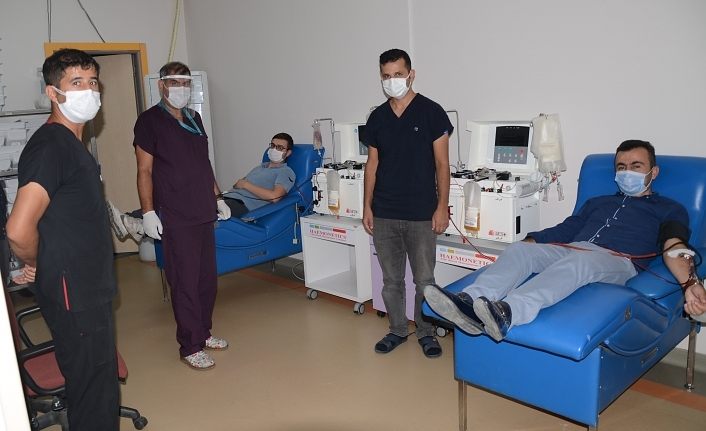 Van'da koronavirüsü yenerek immün plazma bağışında bulundular