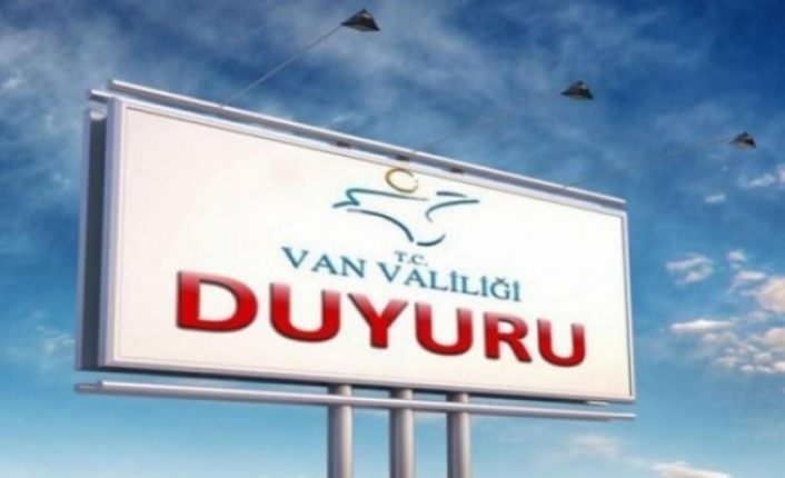 Van'da uygulanacak sokağa çıkma kısıtlamasının detayları açıklandı