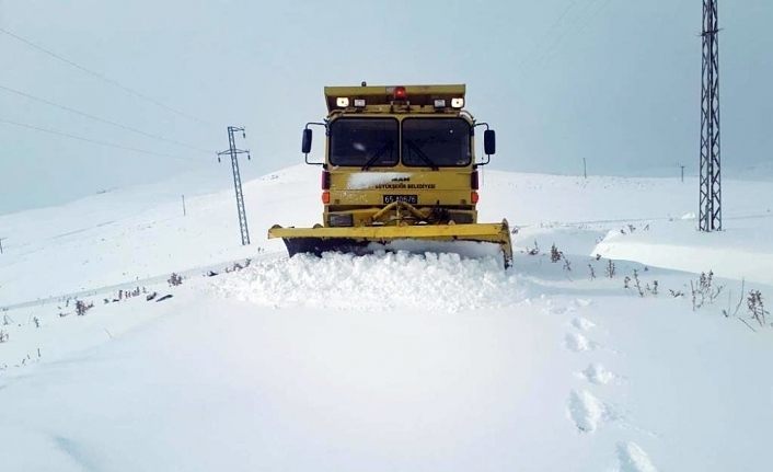 Van Büyükşehir Belediyesinden karla mücadele çalışması