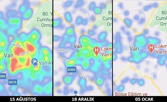Van’ın risk haritası bu kez maviye döndü