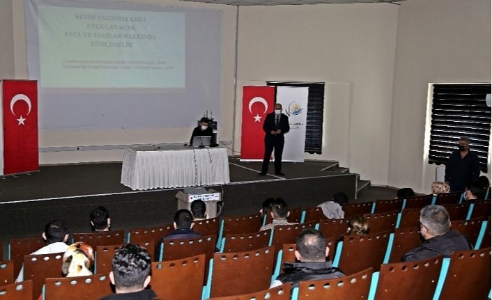 Van Büyükşehir Belediyesi personeline resmi yazışma eğitimi