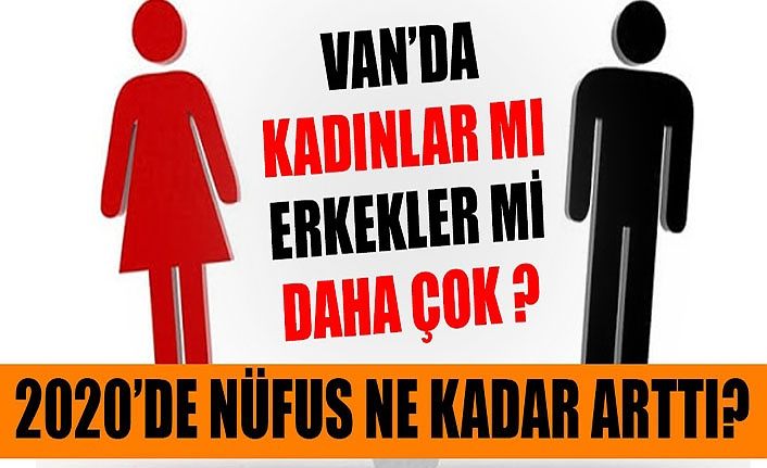 Van'da kadınlar mı erkekler mi daha çok? 2020'de nüfus ne kadar arttı?