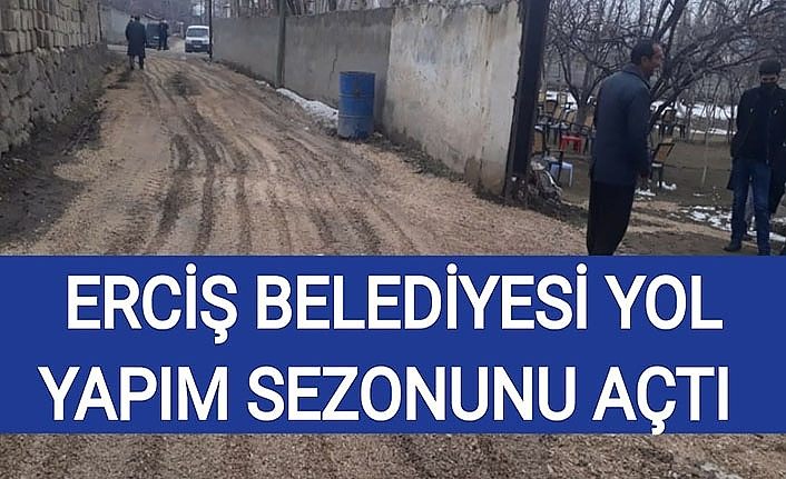 Erciş Belediyesi yol yapım sezonunu açtı