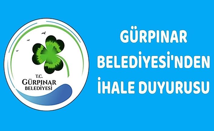 Gürpınar Belediyesi'nden ihale duyurusu