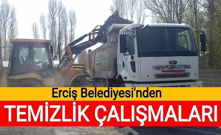 Erciş Belediyesi'nden temizlik çalışmaları