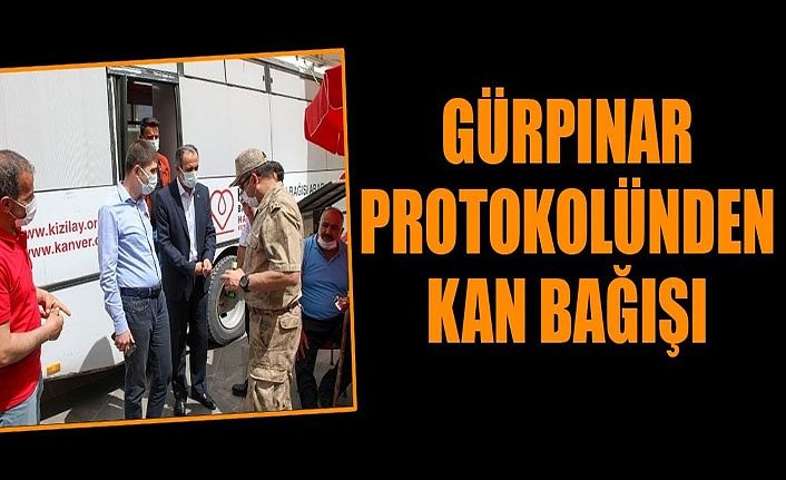 Gürpınar Protokolünde kan bağışı