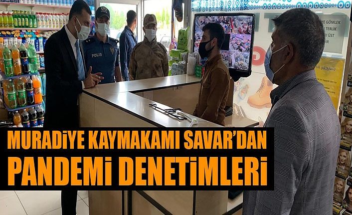 Muradiye Kaymakamı Savar’dan pandemi denetimleri