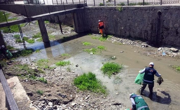 Van Büyükşehir Belediyesinden balık göçü temizliği