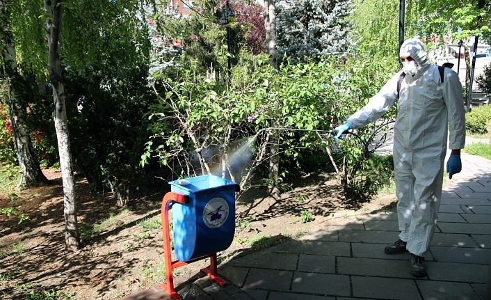 Van’daki toplu yaşam alanları tek tek dezenfekte ediliyor