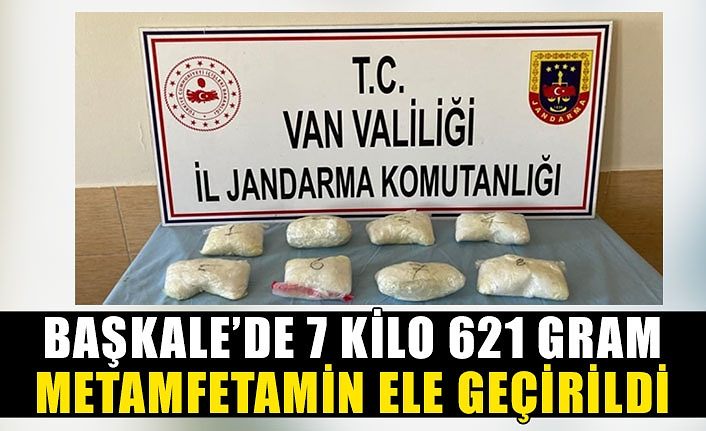 Başkale’de 7 kilo 621 gram metamfetamin ele geçirildi