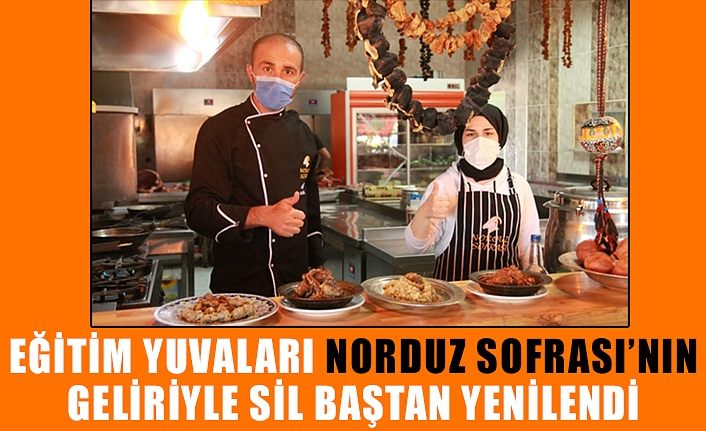 Eğitim yuvaları Norduz Sofrası’nın geliriyle sil baştan yenilendi
