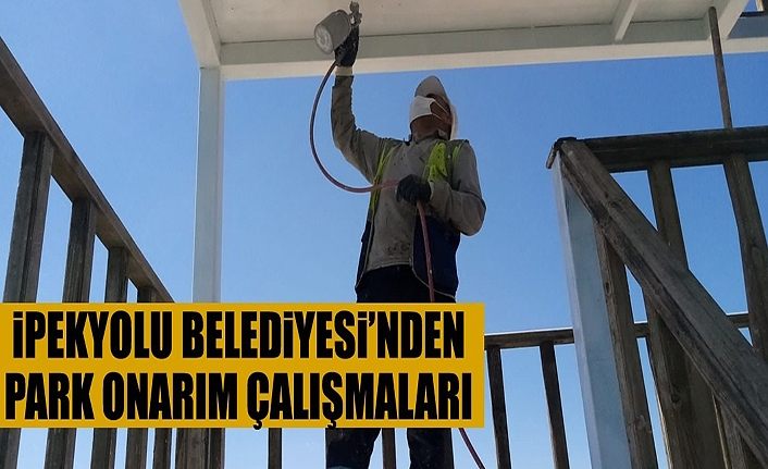 İpekyolu Belediyesi’nden park onarım çalışmaları