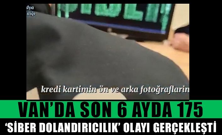 Van’da son 6 ayda 175 ‘siber dolandırıcılık’ olayı gerçekleşti