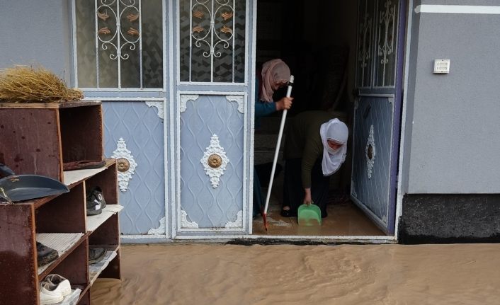 Erciş’te etkili olan şiddetli yağış 13 köyde taşkına neden oldu