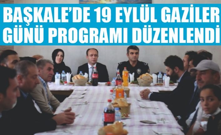 Başkale’de 19 Eylül Gaziler Günü programı düzenlendi