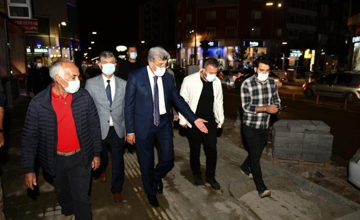 Vali Bilmez, Sıhke Caddesi’nde incelemelerde bulundu