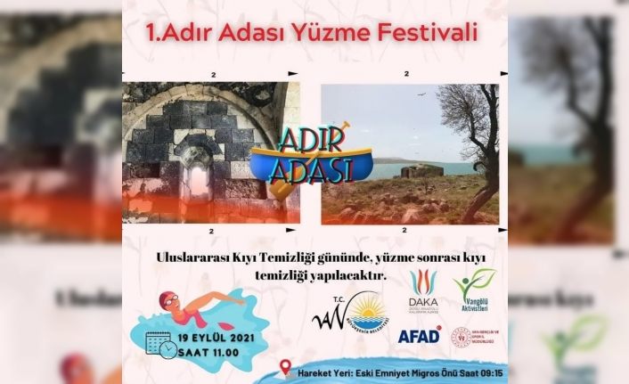 Van Gölü’nün Adır Adası’nda yüzme festivali düzenlenecek