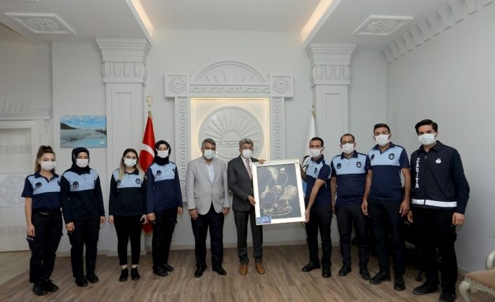 Zabıta Daire Başkanlığından Vali Bilmez’e “195.yıl” ziyareti