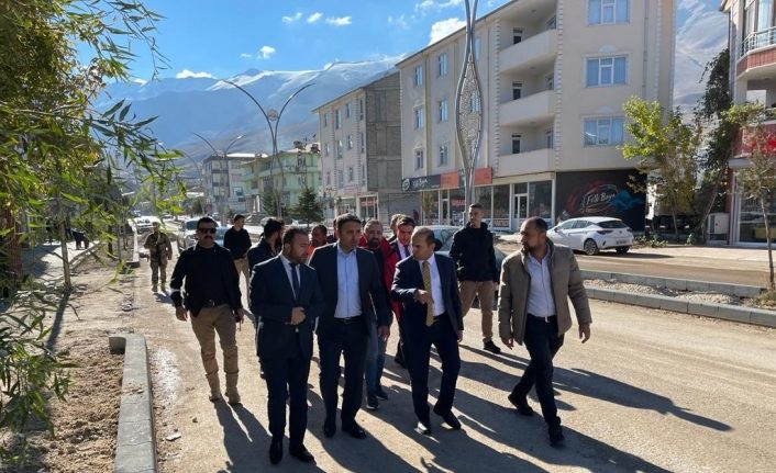 Genel Sekreter Çelikel, Gevaş ilçesindeki cadde çalışmalarını inceledi