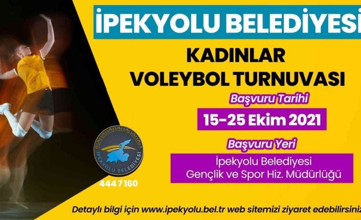 İpekyolu Belediyesinden kadınlar için voleybol turnuvası