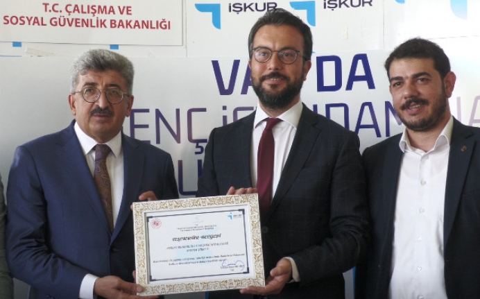 Van İŞKUR’dan istihdama katkı sunan firmalara teşekkür belgesi
