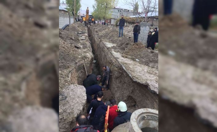 Altyapı çalışmaları sırasında göçük yaşandı: 1 yaralı