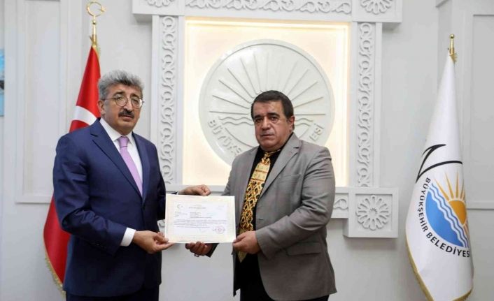 Vali Bilmez’den itfaiyecilere teşekkür belgesi