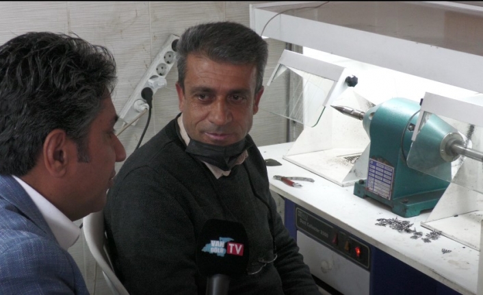Van’da gümüş işlemeciliği yetenek işidir