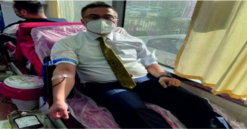 Cumhuriyet Başsavcısı Dönmez, ve personel Kan Bağışında bulundu