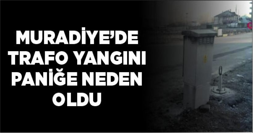 Muradiye’de trafo yangını paniğe neden oldu