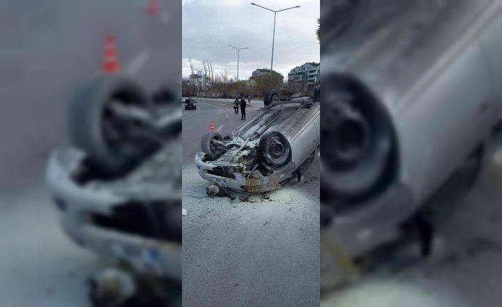 Otomobil takla attı: 1 yaralı