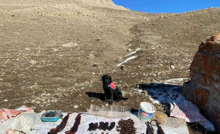 Van’da araziye gizlenmiş silah ve mühimmat ele geçirildi