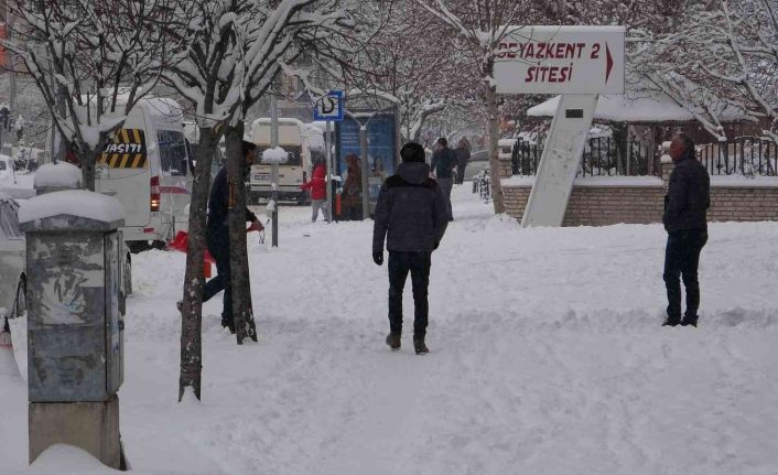 Van’da kar yağışı heyecanı