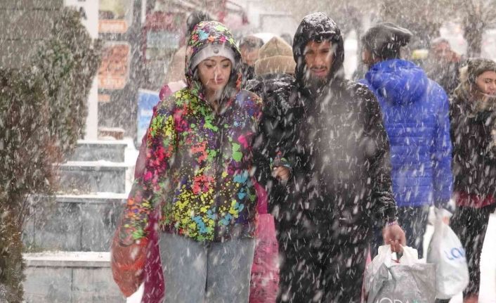 Van’da yoğun kar yağışı