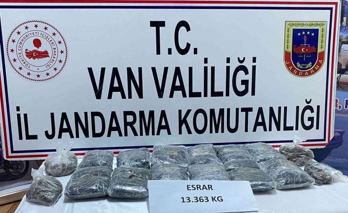 Muradiye’de 13 kilo 363 gram esrar ele geçirildi