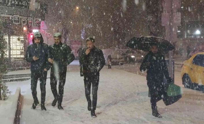 Van’da kar yağışı