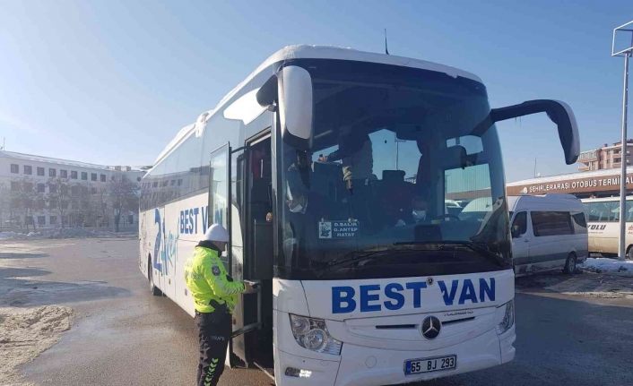 Van’da otobüslere yönelik denetim yapıldı