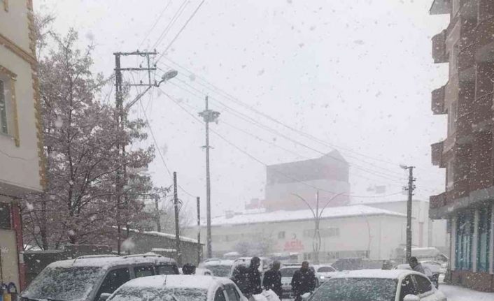 Yoğun kar yağışı beraberinde kazayı getirdi