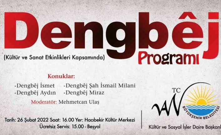 Van Büyükşehir Belediyesinden dengbêj programı