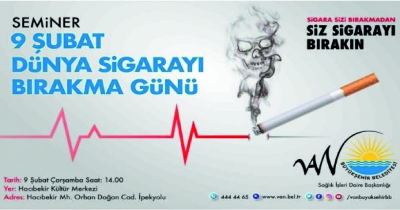 Van’da ‘Sigara Bırakma Günü’ nedeniyle seminer düzenlenecek