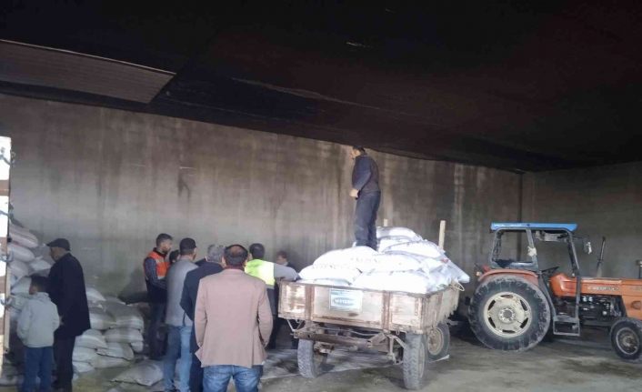 226 çiftçiye 100 ton arpa dağıtımı