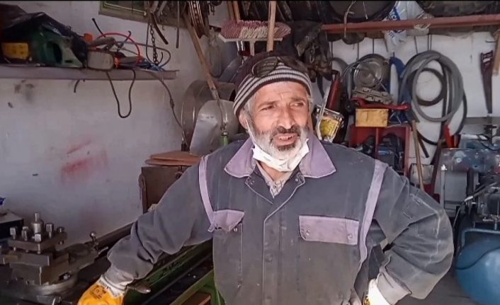 Çocukluk hayalini gerçekleştirip tamir atölyesi kurdu