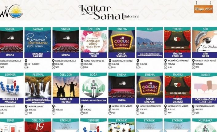 Van Büyükşehir Belediyesi Mayıs ayı kültür-sanat takvimini yayınladı