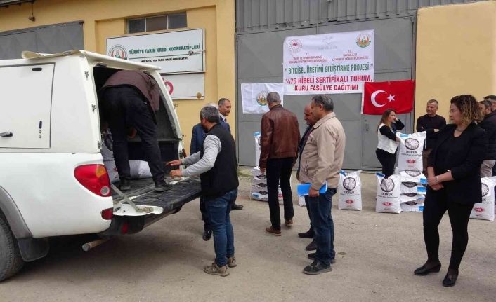 Van’da 15 ton kuru fasulye tohumu dağıtıldı