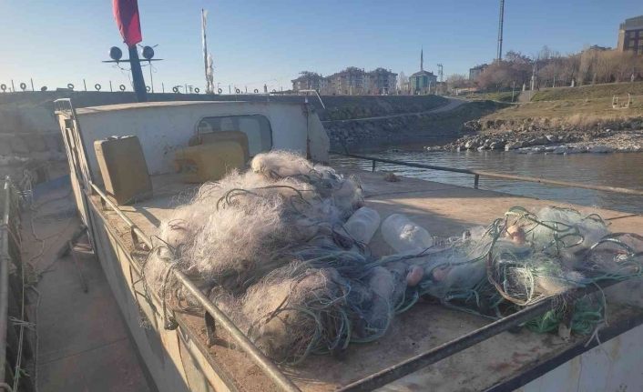 Van’da teknede bulunan uzatma ağına el konuldu