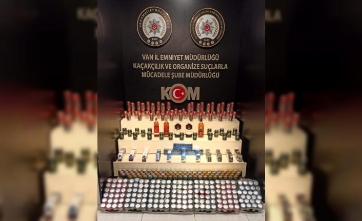 Van’da kaçak içki ve sigara ele geçirildi