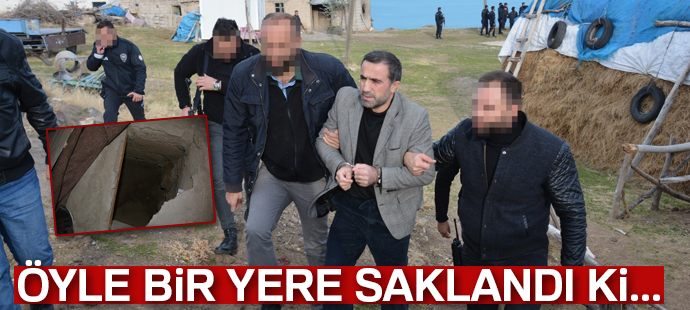 4 kez müebbet ve 231 yıl hapis cezası alan kişi evin içine kazdığı kuyuda yakalandı