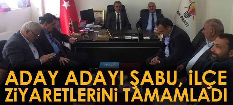 AK Parti milletvekili aday adayı Şabu, ilçe ziyaretlerini tamamladı