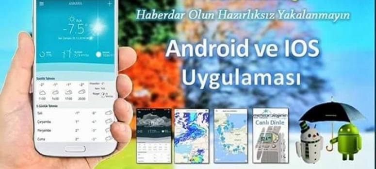 Meteorolojik bilgiler artık cebinizde