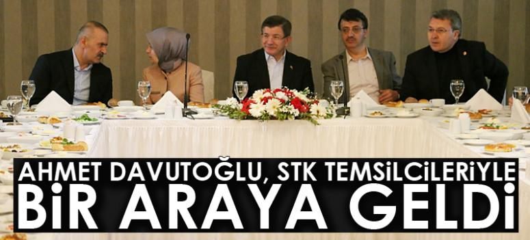 Ahmet Davutoğlu, STK temsilcileriyle bir araya geldi